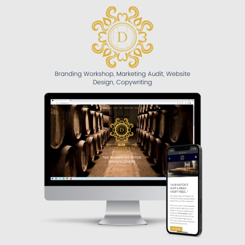 website design for whisky shop