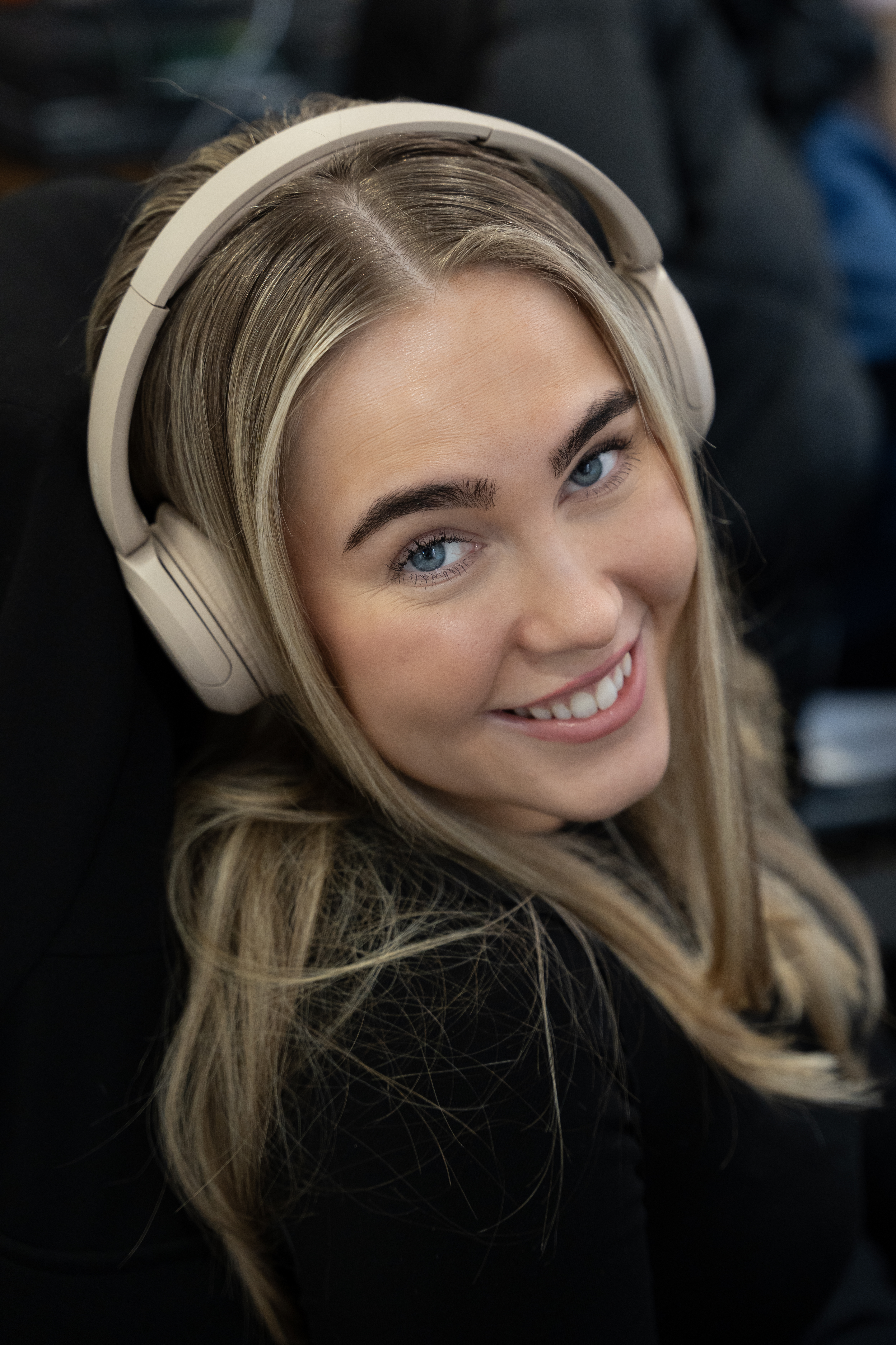 Kathleen smiling at camera